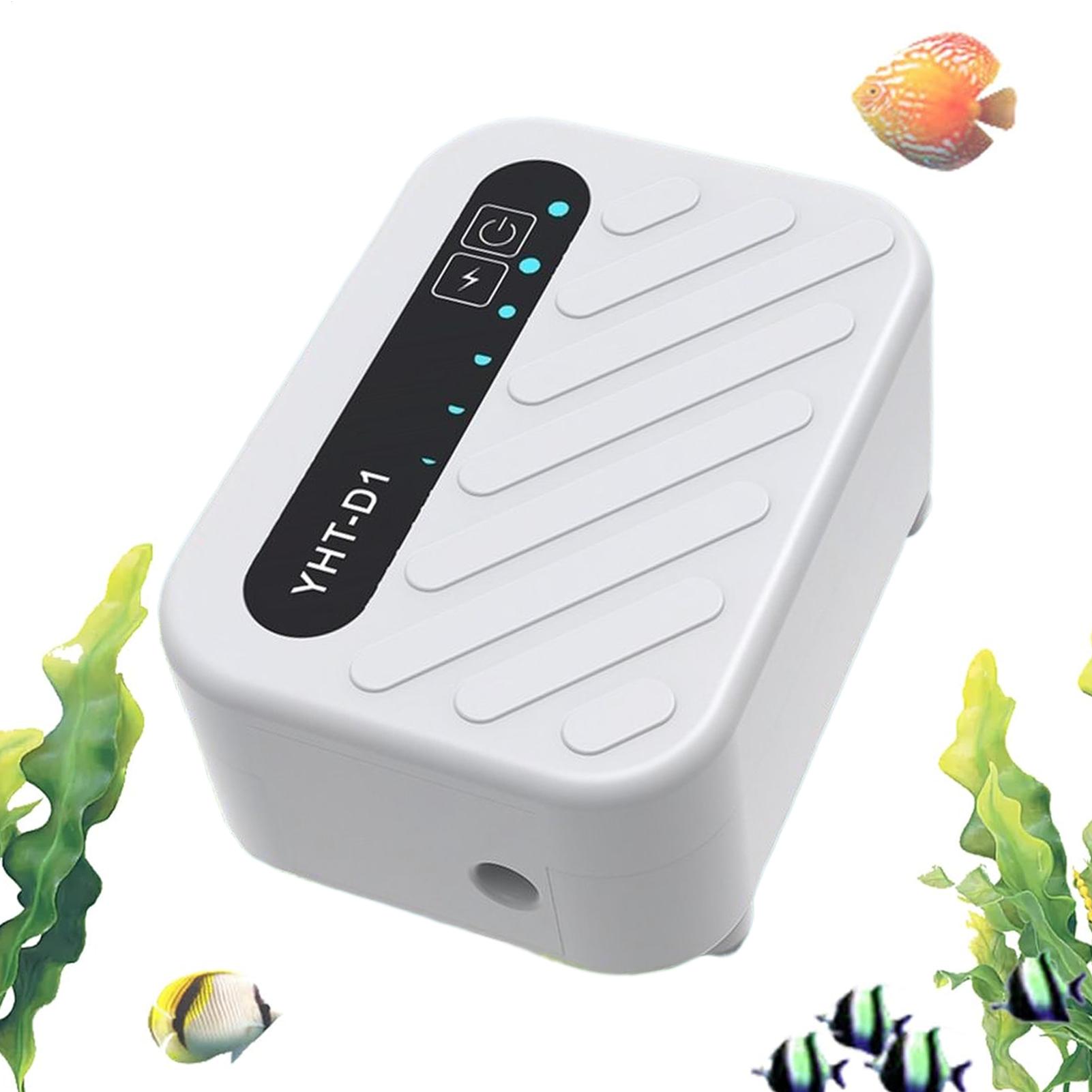 Aquarium Pump - 水族館エアポンプポータブル水族館釣りエアレーター USB 充電式エアレーター屋外屋内池水耕栽培カメミノー用