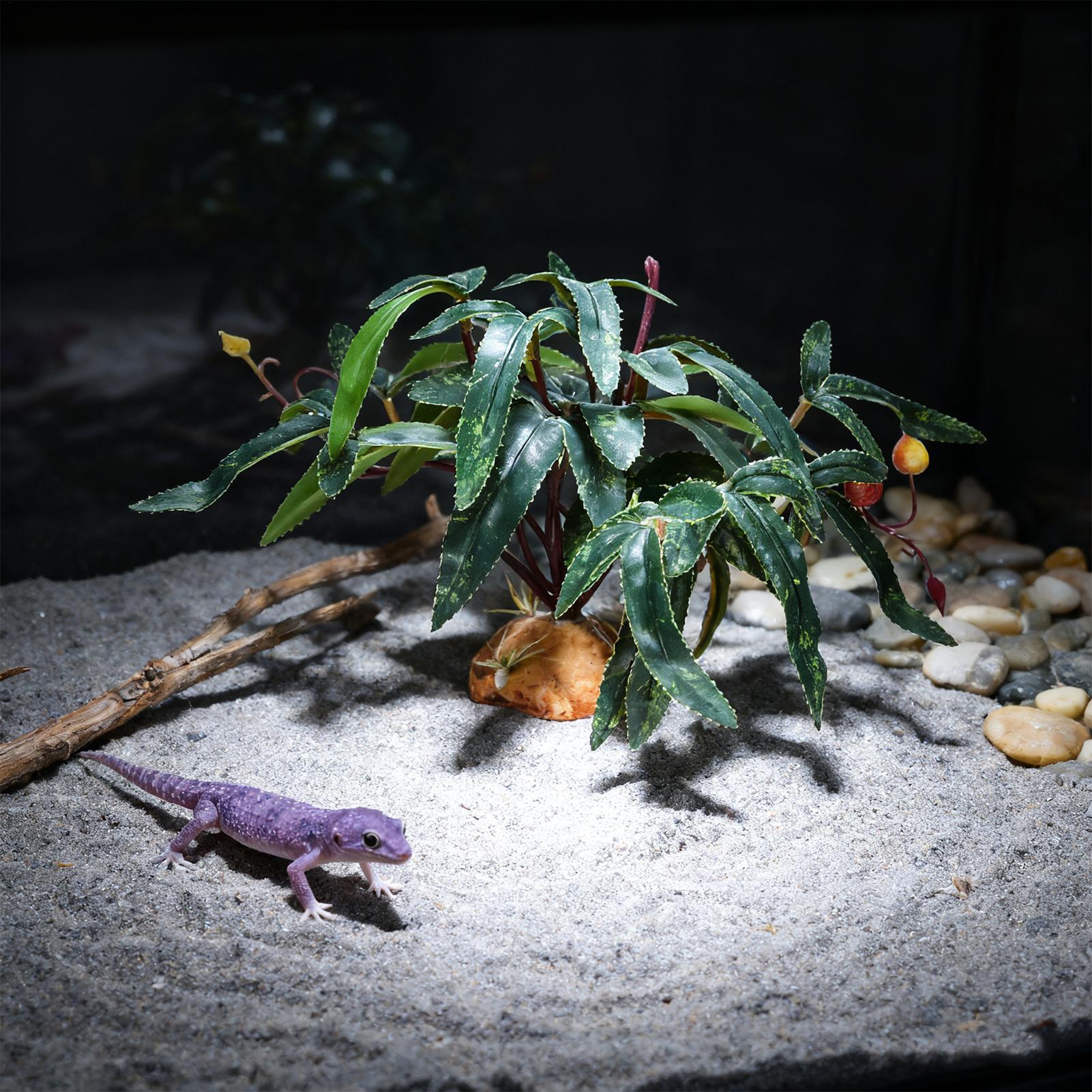 偽の爬虫類植物、蛇の飼育場の装飾品、リアルな水槽の装飾、ヤモ - Aquarium Plants のレビューと価格