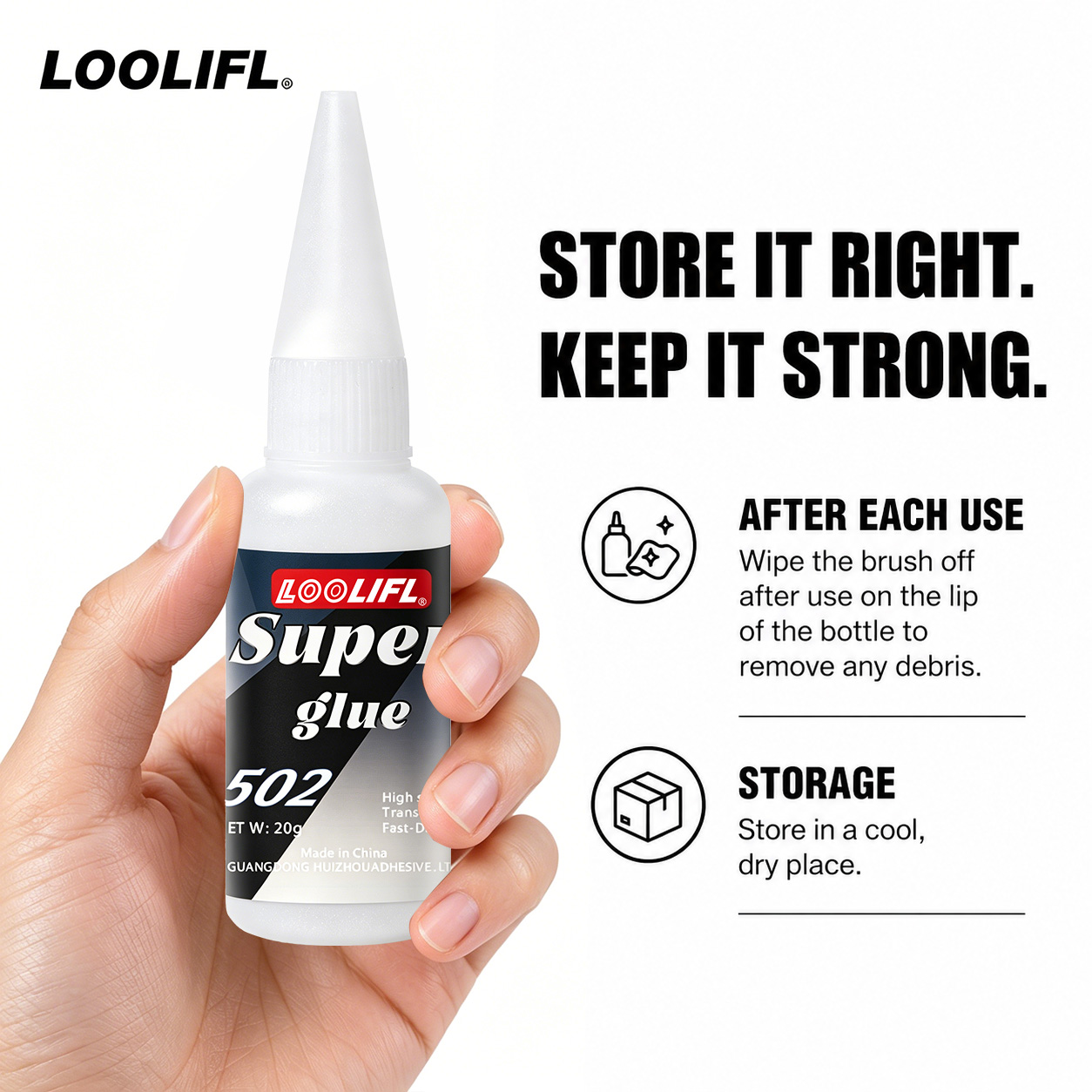Loolifl-502-20Ml インスタント透明シアノアク - Fish Food のレビューと価格