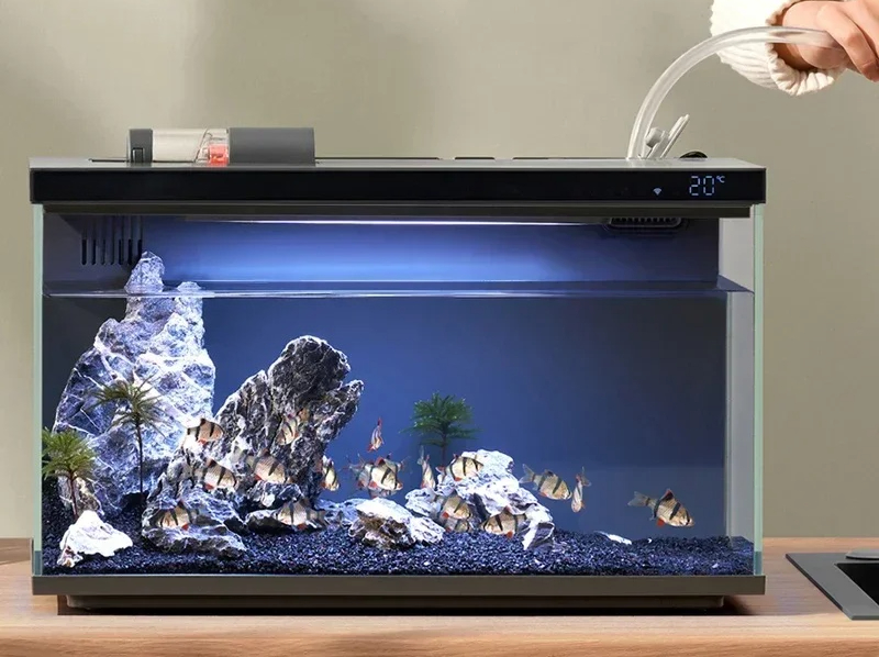 Mijiaアプリでモバイル制御可能なリモート給餌スマート照明 - Xiaomi Aquarium Fish Tank のレビューと価格