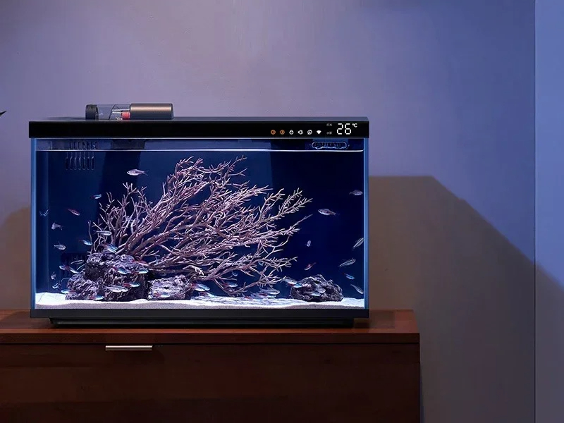Mijiaアプリでモバイル制御可能なリモート給餌スマート照明 - Xiaomi Aquarium Fish Tank のレビューと価格