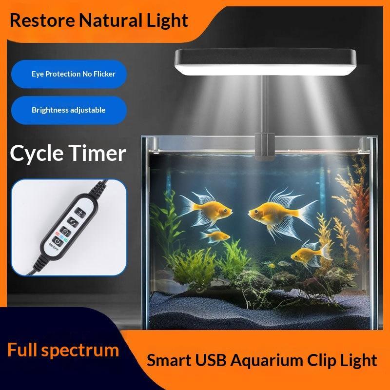 フルスペクトルLED水槽ライト 360度調整可能 タイマー付 - Aquarium Plants のレビューと価格