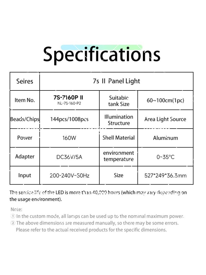 水槽用LEDライト 160W RGB フルスペクトル WIF - Aquarium Plants のレビューと価格